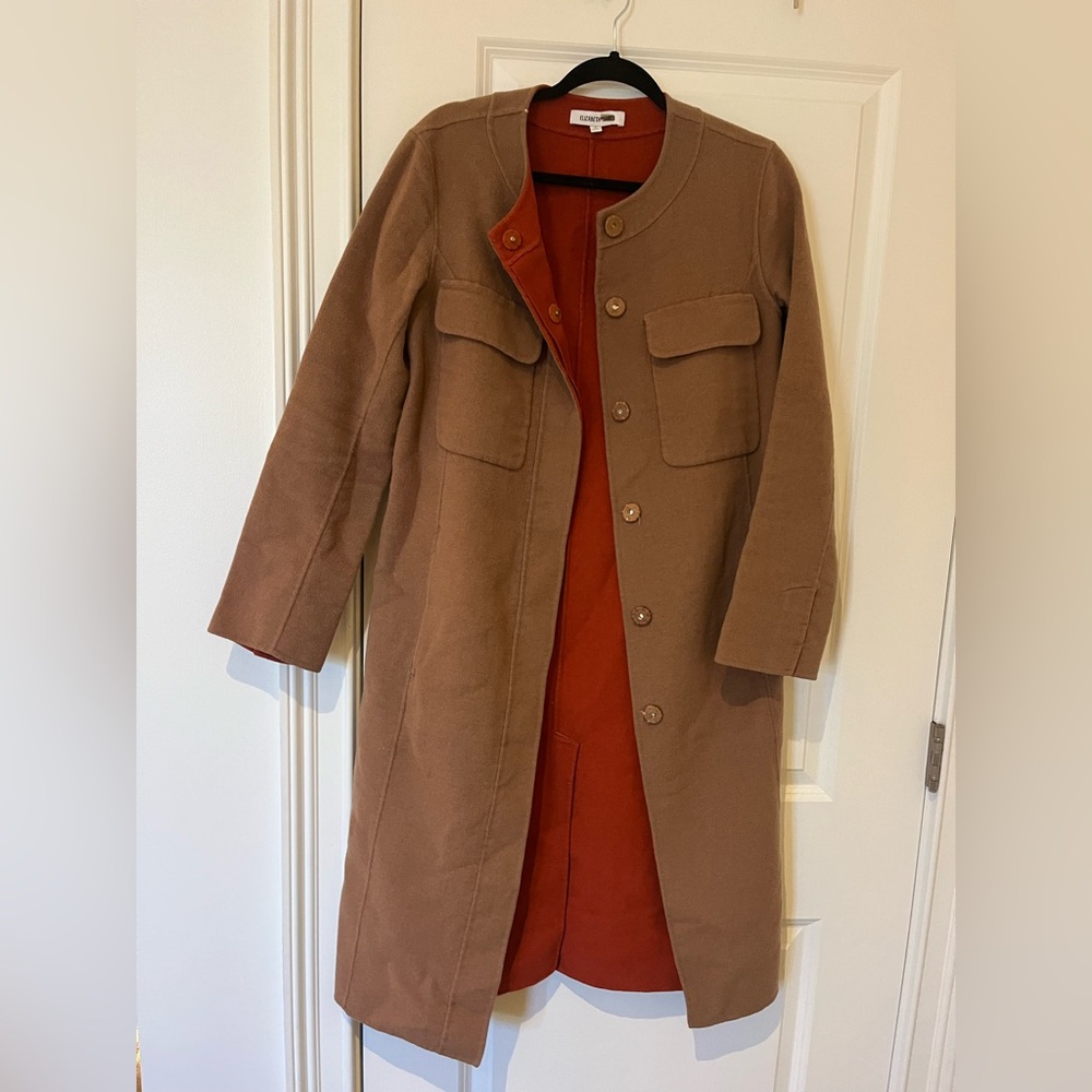 Elizabeth and James Miller Cocoon Coat. Wool. Size 4. Good condition